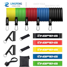 Load image into Gallery viewer, Fitness Resistance Rubber Band Yoga Elastic Band Upgrade Training Bar Set