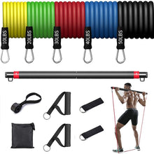 Load image into Gallery viewer, Fitness Resistance Rubber Band Yoga Elastic Band Upgrade Training Bar Set