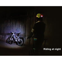 Load image into Gallery viewer, Waterproof USB Bicycle Helmet Light