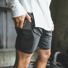 Load image into Gallery viewer, Mens 2 in 1 Fitness Running Shorts