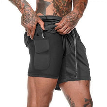 Load image into Gallery viewer, Mens 2 in 1 Fitness Running Shorts