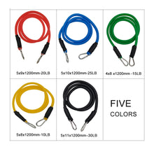 Load image into Gallery viewer, YOUGLE 11pcs/set Pull Rope Fitness Exercises Resistance Bands Latex Tubes Pedal Excerciser Body Training Workout Yoga