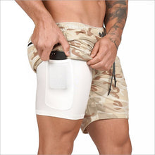 Load image into Gallery viewer, Mens 2 in 1 Fitness Running Shorts