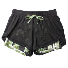 Load image into Gallery viewer, Yoga Shorts Women Fitness Elastic Running Workout Short Leggings Gym Sport Breathable Mesh Side Panels Shorts