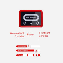 Load image into Gallery viewer, Waterproof USB Bicycle Helmet Light