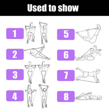 Load image into Gallery viewer, Portable Yoga Resistance Bands Pilates Stick Bodybuilding CrossFit Gym Rubber Tube Elastic Bands Fitness Equipment Training Exercise
