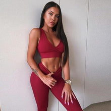 Load image into Gallery viewer, Seductive V Fitness 2 Piece Set
