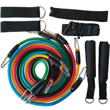 Load image into Gallery viewer, YOUGLE 11pcs/set Pull Rope Fitness Exercises Resistance Bands Latex Tubes Pedal Excerciser Body Training Workout Yoga
