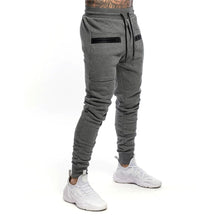 Load image into Gallery viewer, New Mens Jogger Zip pocket Sweatpants Man Gyms Workout Fitness Cotton Trousers Male Casual Fashion Skinny Track Pants Winter
